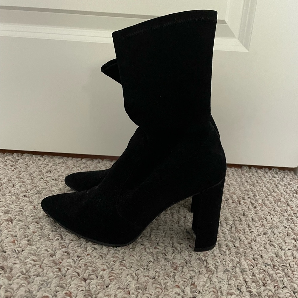 Stuart Weitzman suede sock boots